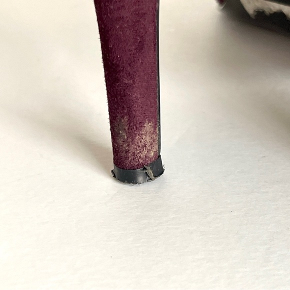 NINE WEST | Purple Elastic Detail Faux Suede Booties Sz 9 - Picture 5 of 11